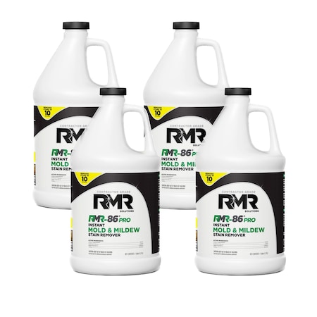 Rmr Solutions RMR-86 PRO MOLD STAIN REMOVER GALLON, 4PK RMR86GPRO-4pk